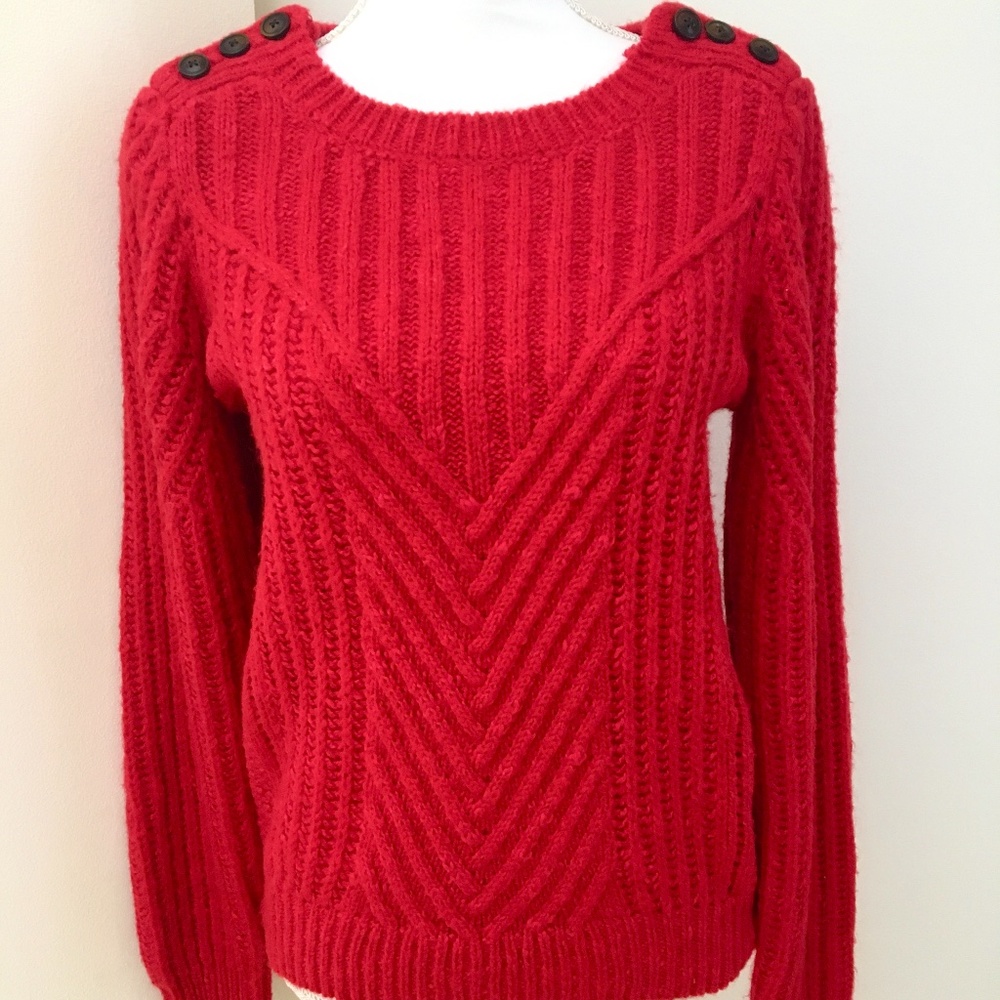Scotch & Soda Red Pullover Sweater Size 2/S